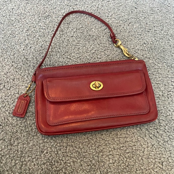 Coach Handbags - Vintage Coach Calfskin Leather Wristlet